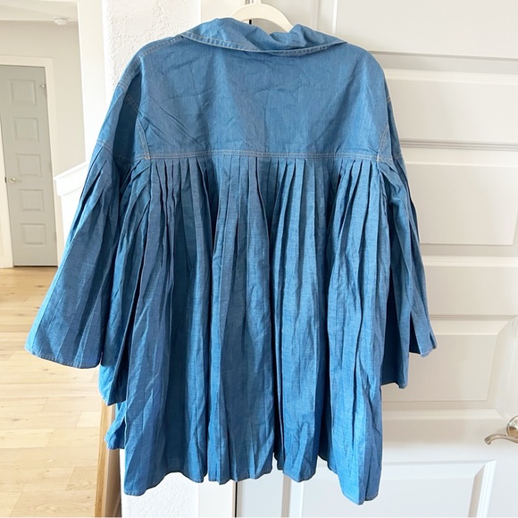 NWT Anthropologie Forever That Girl Katherine Denim Swing
Mini Dress Pleated - Picture 5 of 6